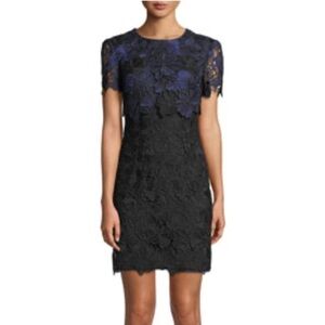 Trina Turk Caterina Bluebell Lace Popover Mini Dress Size 4